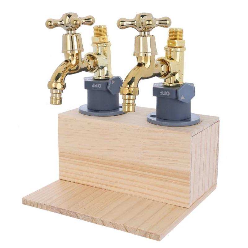 Dřevěný dávkovač na whiskey, dávkovací kohoutek, dávkovač nápojů, lihovin, láhev na whiskey, domácí bar, párty barové příslušenství