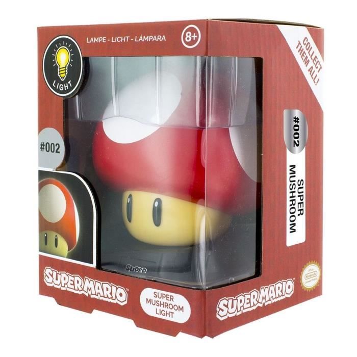Lampe veilleuse super mario bros : champignon - paladone