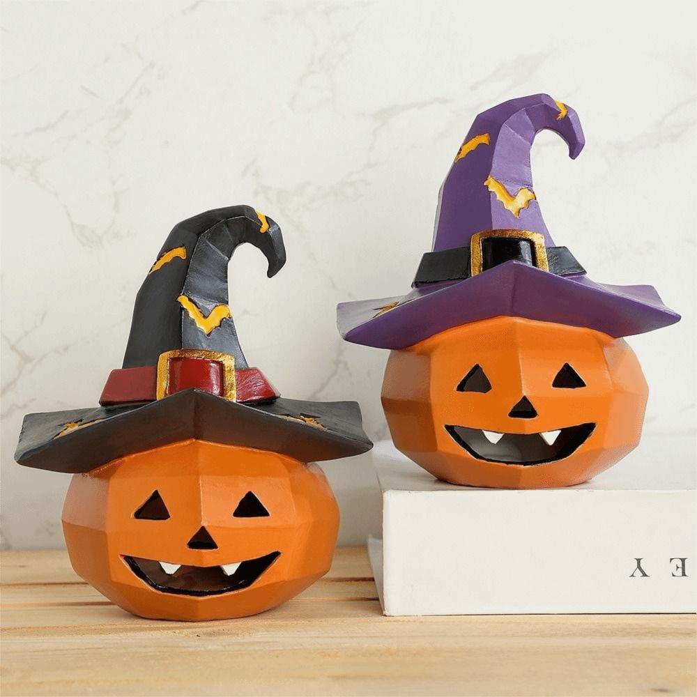 Biting Skull Halloween Resin Decoration Pumpkin Ghost Halloween Model  Indoor Dining