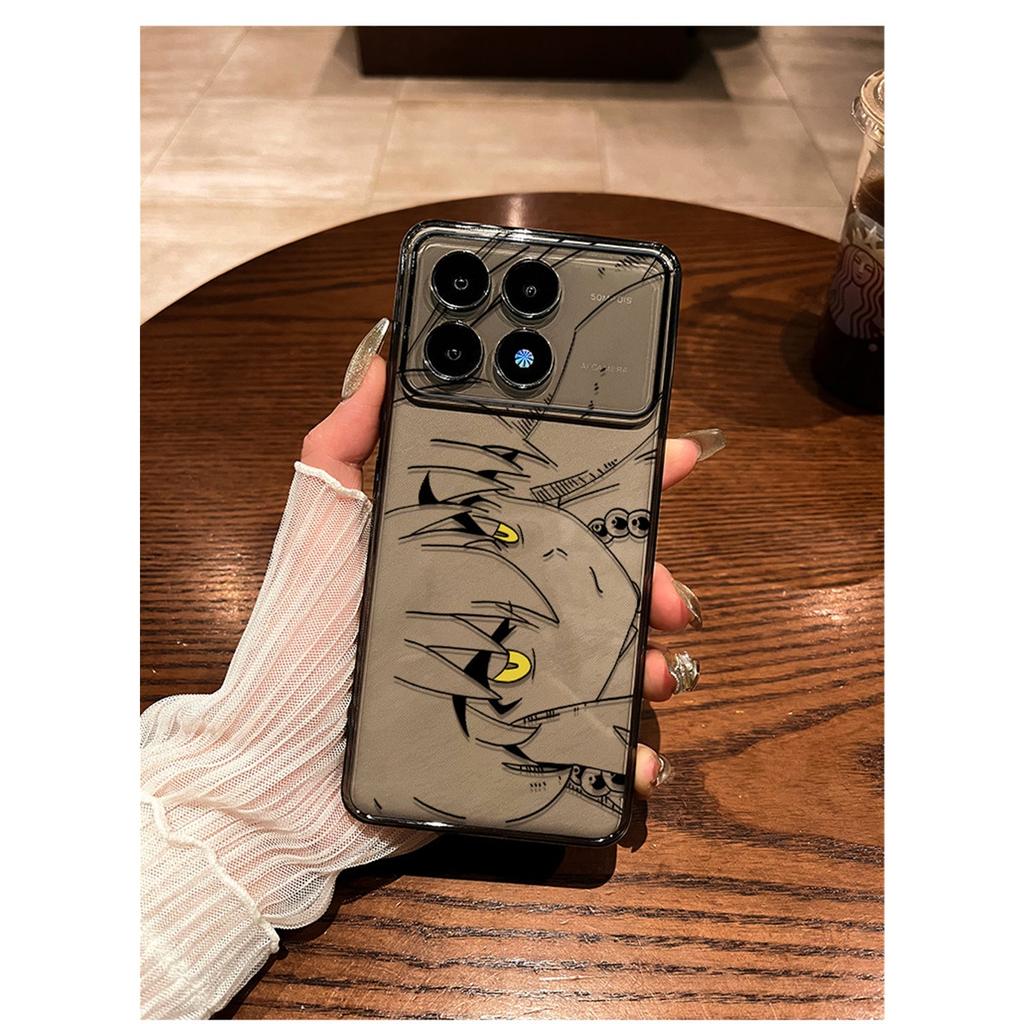 Anime Line Art Manga Eyes TPU Phone Case For IPhone 15 14 13 12 11 Pro Max X XR XS 8 7 Plus, Clear Shockproof Protective Cover