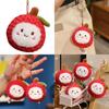 Cartoon Lychee Plush Keychain Cute Fruit Toy For Kids Gift