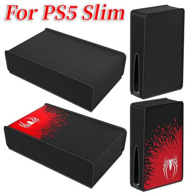 Horizontale Staubschutzhülle für PS5 Slim Oxford-Stoff Kratzfest Waschbar Schutzhülle für Sony Plastation5 Slim Spielzubehör