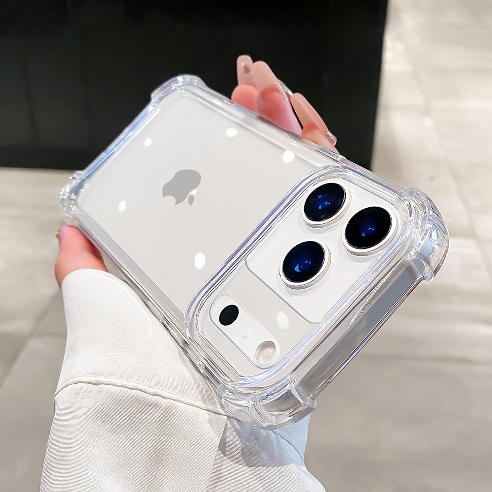 

Clear Silicone Phone Case For For Iphone 17 Air 16 15 14 Plus 13 12 11 Pro Max Transparent Shockproof Case Back Cover iPhone Air