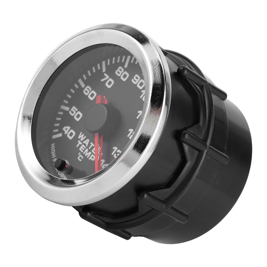 Water Temp Gauge Temperature Meter 7 Color LED Display 52mm 12V W/Sensor 40-140℃ Water Temp Sensor Gauge