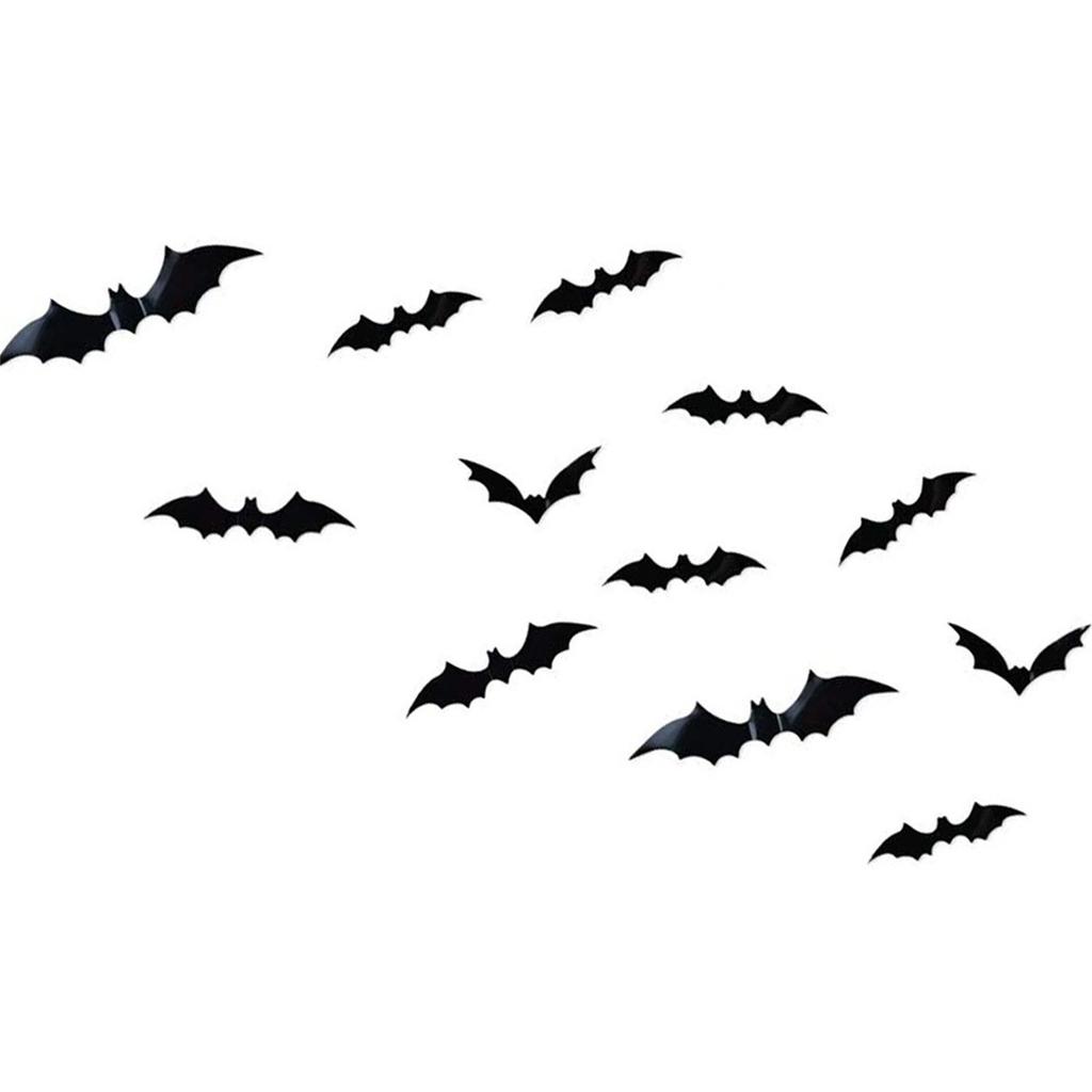 12pc PVC Hallowe Stickers Background Decoration Wall Stickers 3D Stickers