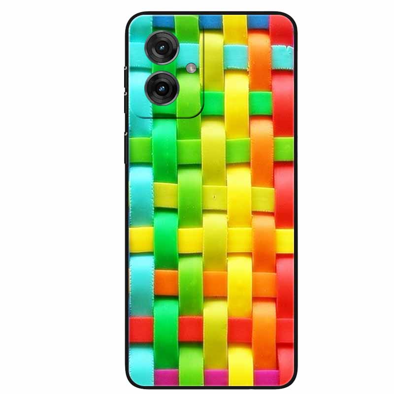

For Motorola Moto G55 Case Cool Black Silicone Soft TPU Phone Cases for Moto G55 Back Funda Wolf Animals Painted Shells G 55 5G Moto G55