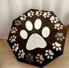 Paw Prints Art Design Automatic Umbrella with 8-Rib Foldable Design for Outdoor Daily Use Fashionable Gift for Festivals