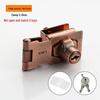 No-Drill Double Door Glass Cabinet Lock for Display & Pet Cabinets