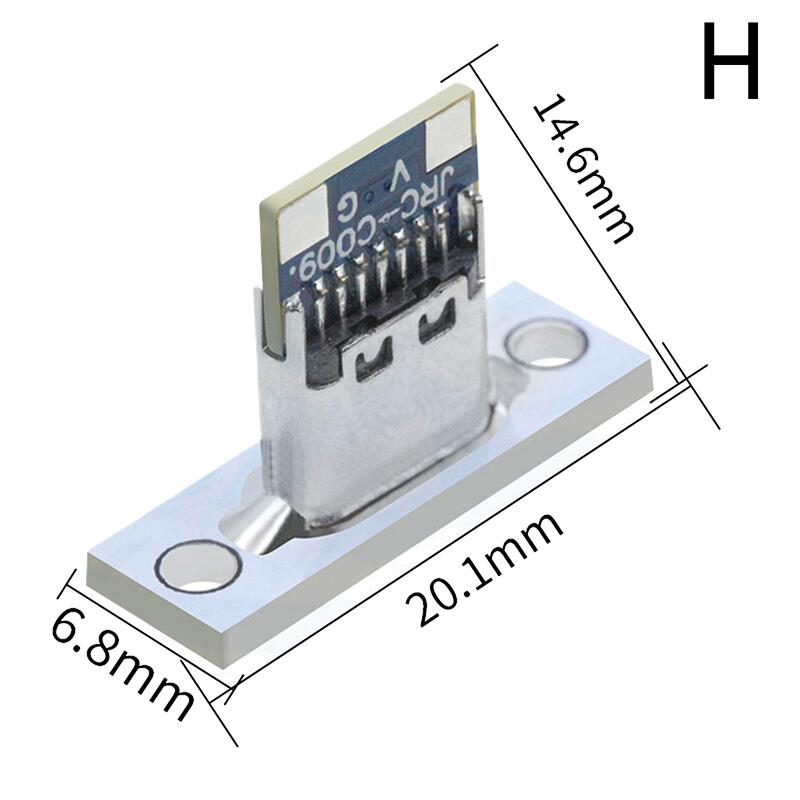 USB 3.1 Typ C-Buchse mit Schraubbefestigungsplatte Typ-C USB-Buchse 3.1 Typ-C 2-polige 4-polige 5-polige 6-polige Buchse