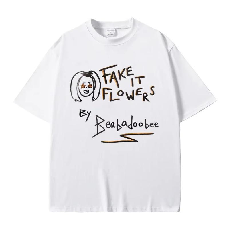 Singer Beabadoobee Graphic Print Tshirt Unisex Women Fashion Cotton Oversized Tshirt Unisex Casual Y2k Style Short Sleeve T Shirts