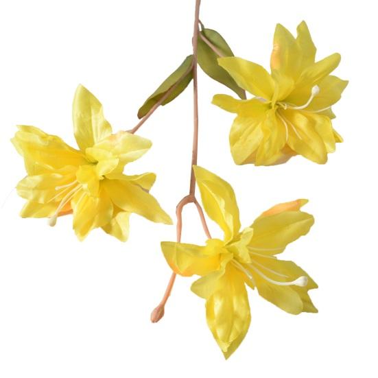 3 Heads Artifical Lily Flowers Full Blooms Fake Real Touch Flower Bouquets for Wedding Party Decor Home Table Centerpiece