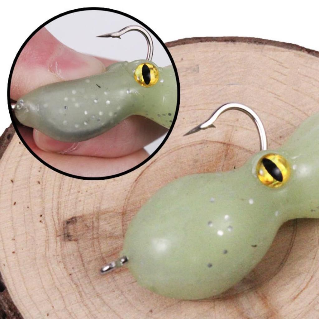 HOUSON 4PCS Rubber Fishing Rubber Squid Artificial Bait for Saltwater and Freshwater and Salmon Lures, Trout, Trout, Perch, Fishing, 21g/11cm