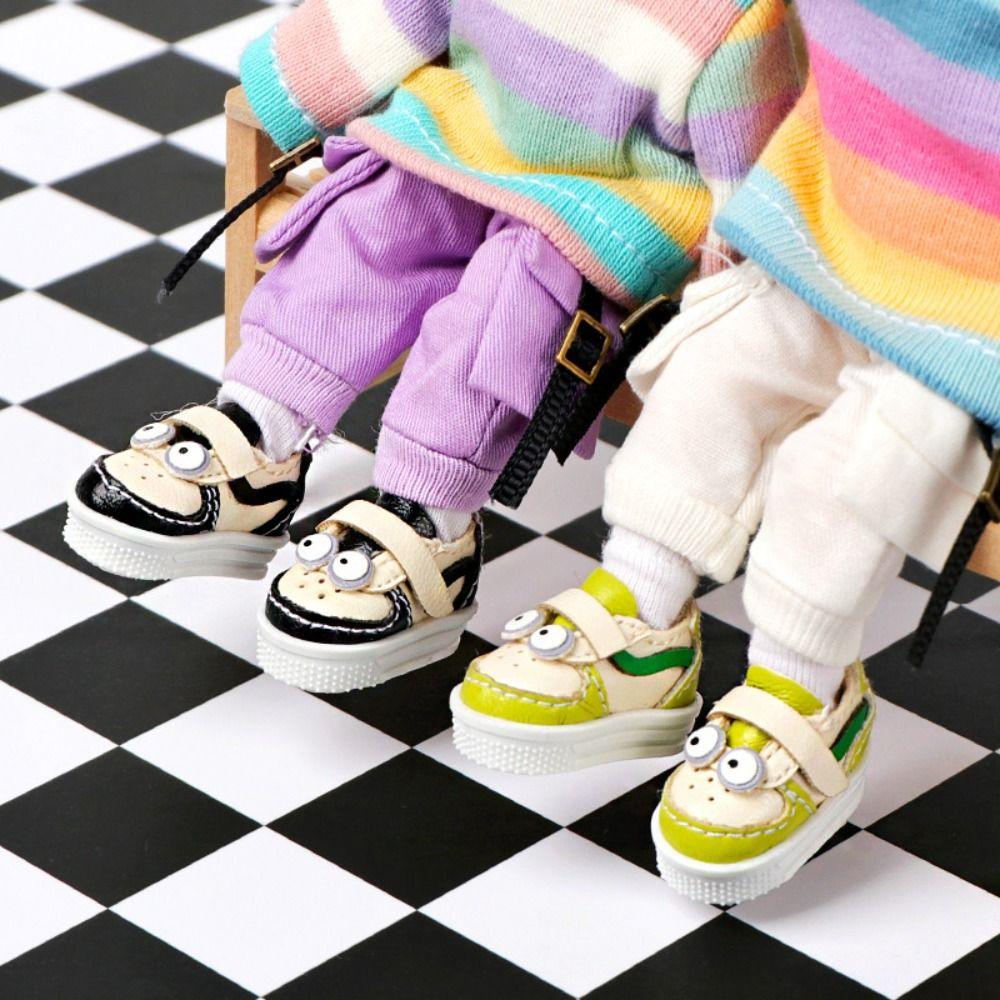 

1 Пара Взуття для ляльки Bjd 1/12 з великими очима, товста підошва, 1/12 Bjd повсякденне взуття, дитячі подарунки Style 1