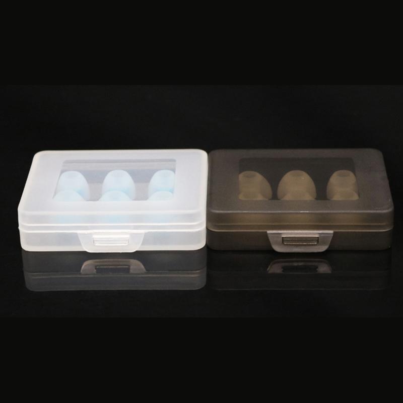 Eartips Plastic Box Earplugs Packing Box Earphone Tips Memory Foam Case Earphone Accessories Organizer Box Storage Bag
