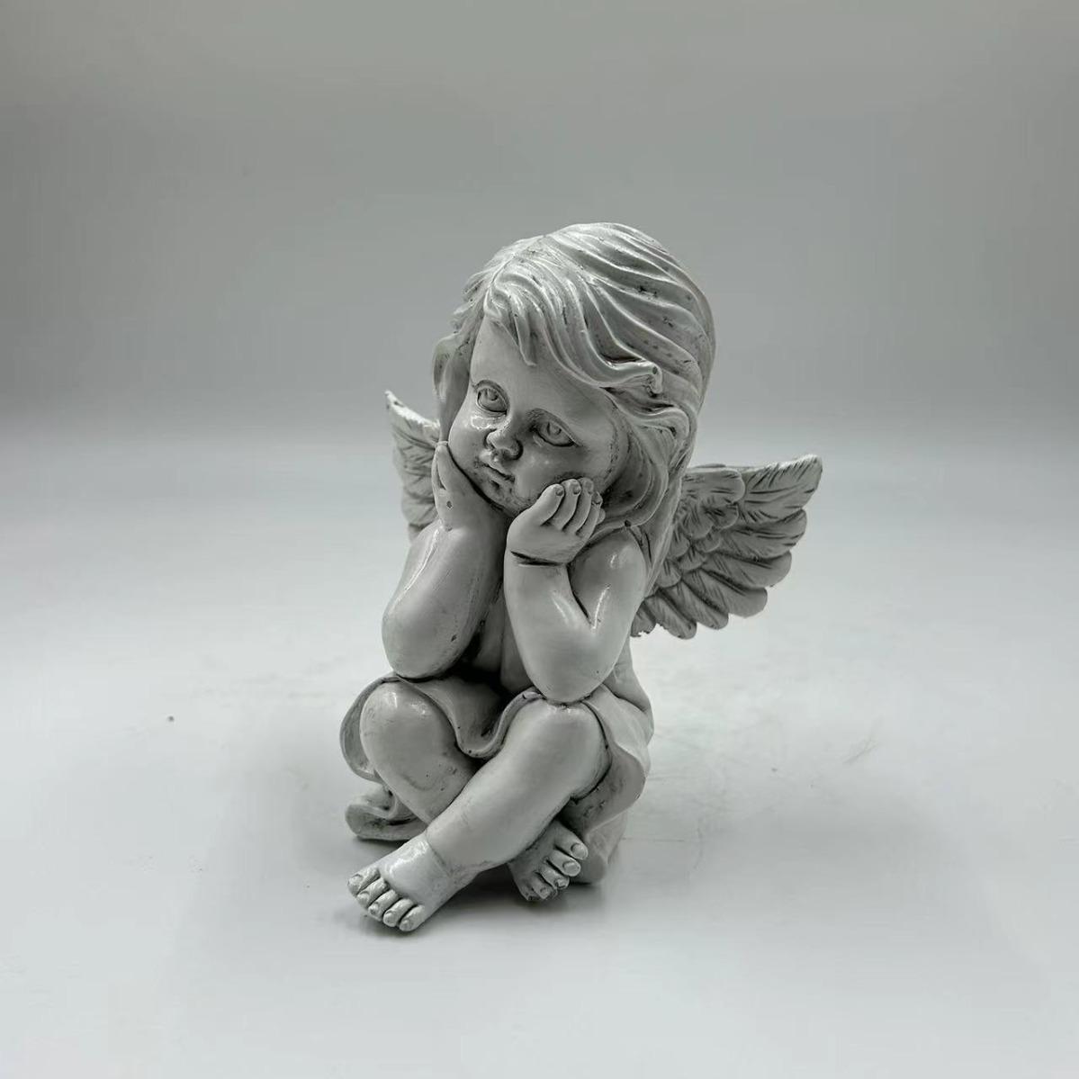 

Resin statue nordic cupid eros angel ornament shooting fashion props