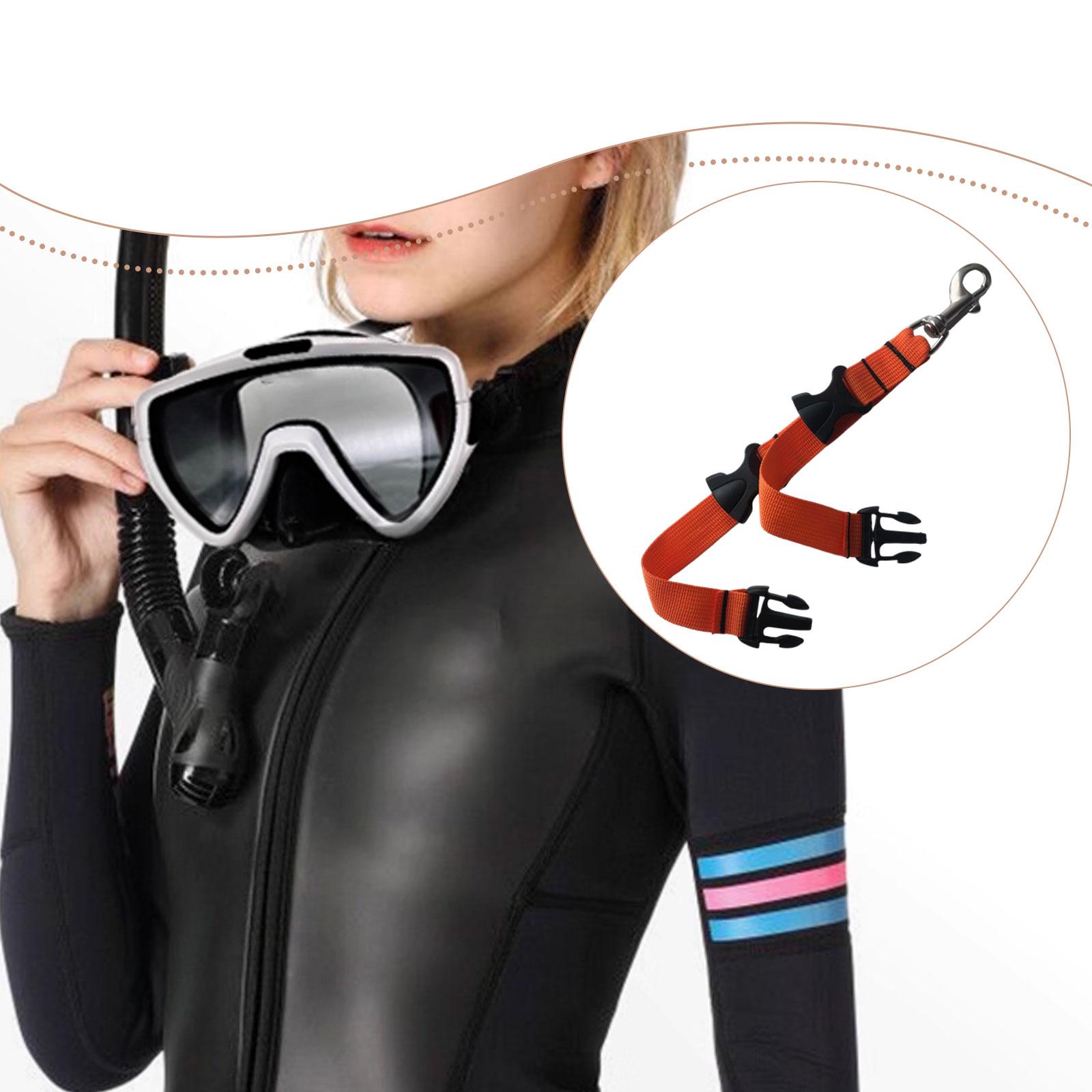 

Diving Fin Strap Snorkel Keeper Strap Detachable Lightweight Swim Flippers Buckle Quick Release Buckle for Men Women Swimming помаранчевий