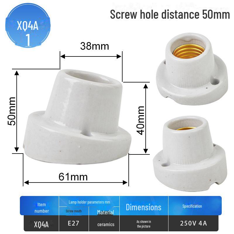 

Керамический термостойкий патрон E27 с угловым нагревателем для ванной комнаты