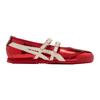 ONITSUKA TIGER MEXICO 66 Flat Mary Jane Shoes Women's Red 1182A708-700