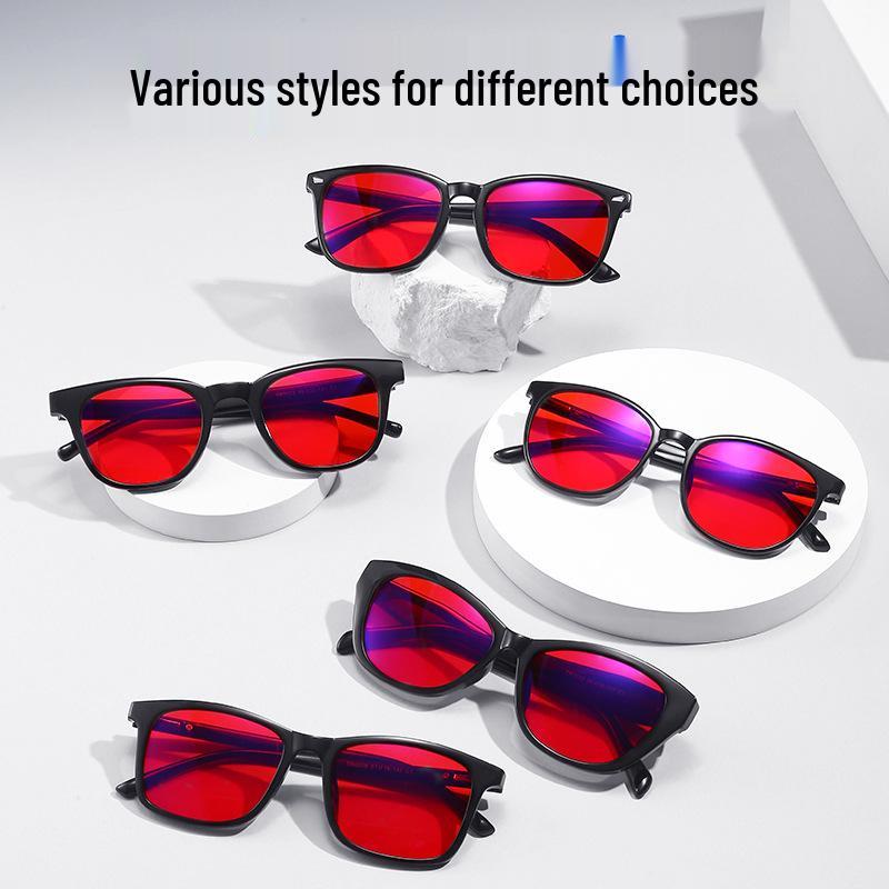 Light-Enhancing Sleep-Aid Glasses: Blue Light Blocking, Reflective Coating, Anti-Blu-Ray, Anti-Radiation, Melatonin Support, TR Frame.