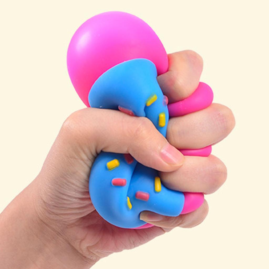 Donut-Form Slow Rising Quetschspielzeug Weicher PU-Schaum Stressabbau Handgehaltenes sensorisches Spielzeug für Zuhause Büro Schule Dekoration