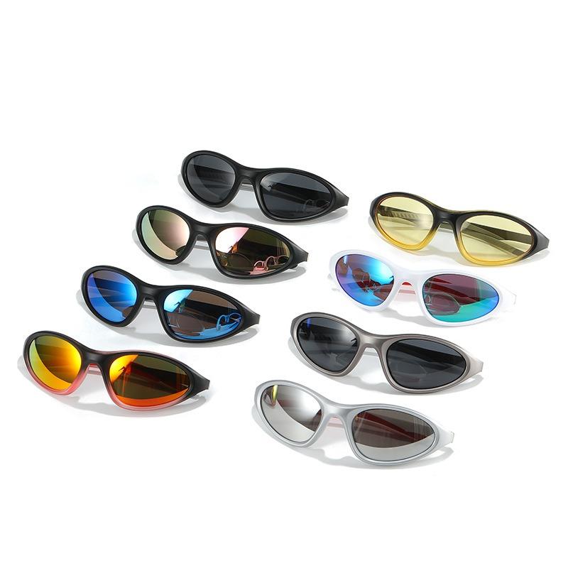 New sports sunglasses women's small square colorful cycling glasses European and American outdoor men's sunglasses