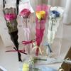 50 Pezzi Busta per Confezionamento Bouquet Singolo di Rose, Busta in Cellophane Busta Avvolgente San Valentino Festa della Mamma Borse Regalo per Fiori Singoli