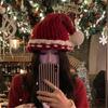 Cable Knitted Christmas Santa Caps for Festival Family Gathering Winter Warm Santa Hat Holiday Party Props Christmas Hat
