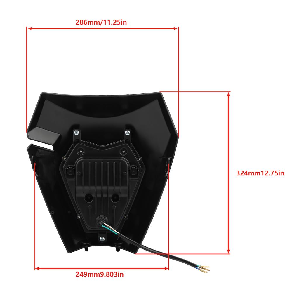 Motorcycle Headlamp Fairing For KTM EXC 250 300 450 2008-2013 EXC - F150 300 350 2013-2026 Motocross Headlight Plate Enduro