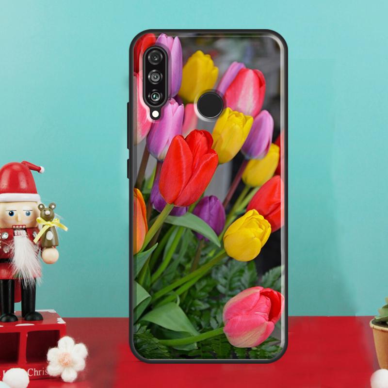 Tulip Flower Colorful For Huawei Nova 9 10 SE 12i 12s 11i 8i Y90 Y60 Y70 Y72 Y73 Y61 Y91 P30 P40 Lite P60 Pro Case