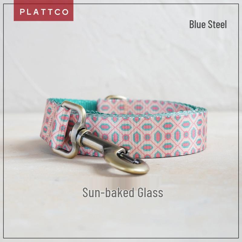 PLATTCO Polyester Printed Dog Leash and Collar, Style PDL370 XL: 2.5cm (56-62cm)
