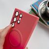 Samsung S24ultra Gradient Liquid Magnetic Suction Phone Case Suitable for S23 Skin Feeling Soft Shell S22 Full Cover Anti Fall