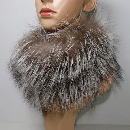 Nowy Szalik z Prawdziwego Futra Lisiego Opaski Futrzane Kobiety Zima Szaliki z Futra Lisiego Luksusowy Ocieplacz na Szyję Dobra Elastyczność Naturalne Futrzane Mufki