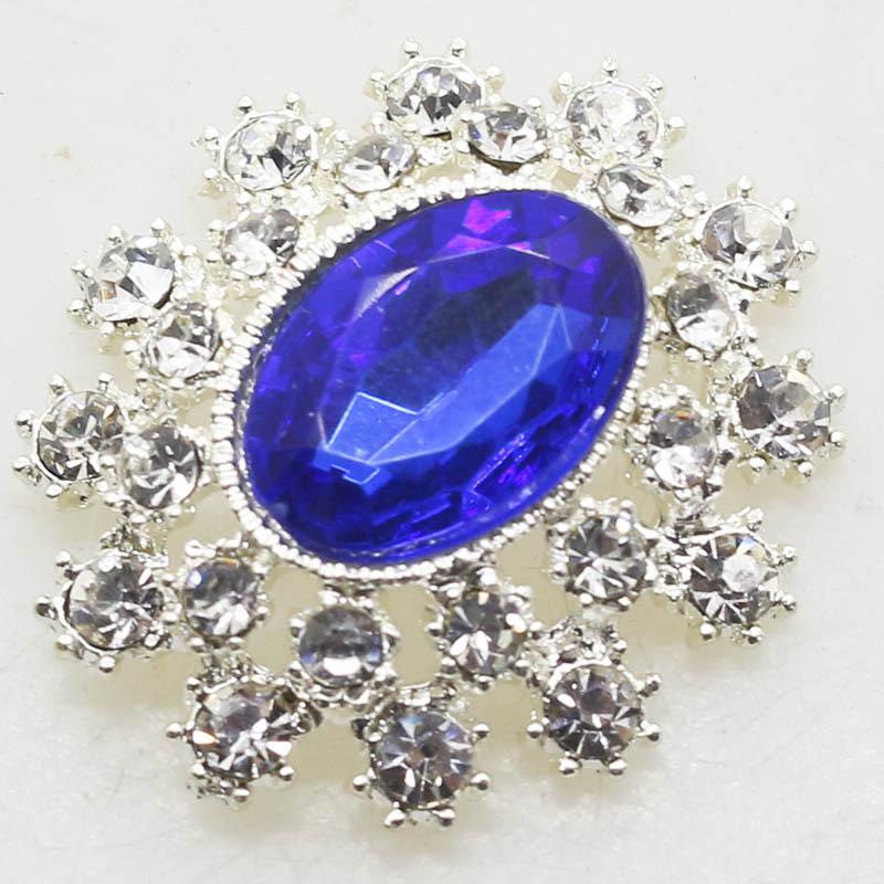 25x28mm Korean Alloy Rhinestone Acrylic Scarf Buckle Brooch
