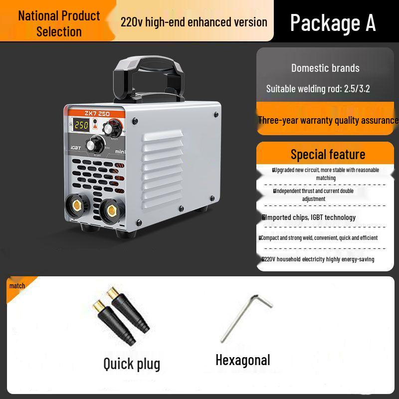 Compact 220V Mini Electric Welder for Home Use - 250/315 Portable Full Set