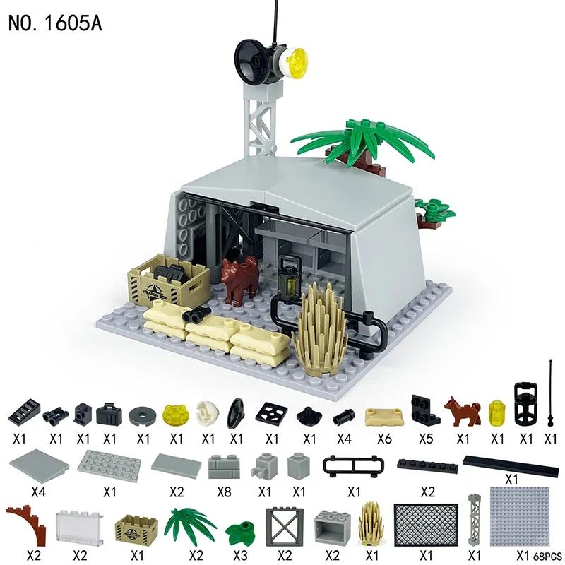 Military Moc Series Small Radar Station Command Post Building Blocks Bricks Toys Gifts with high quality