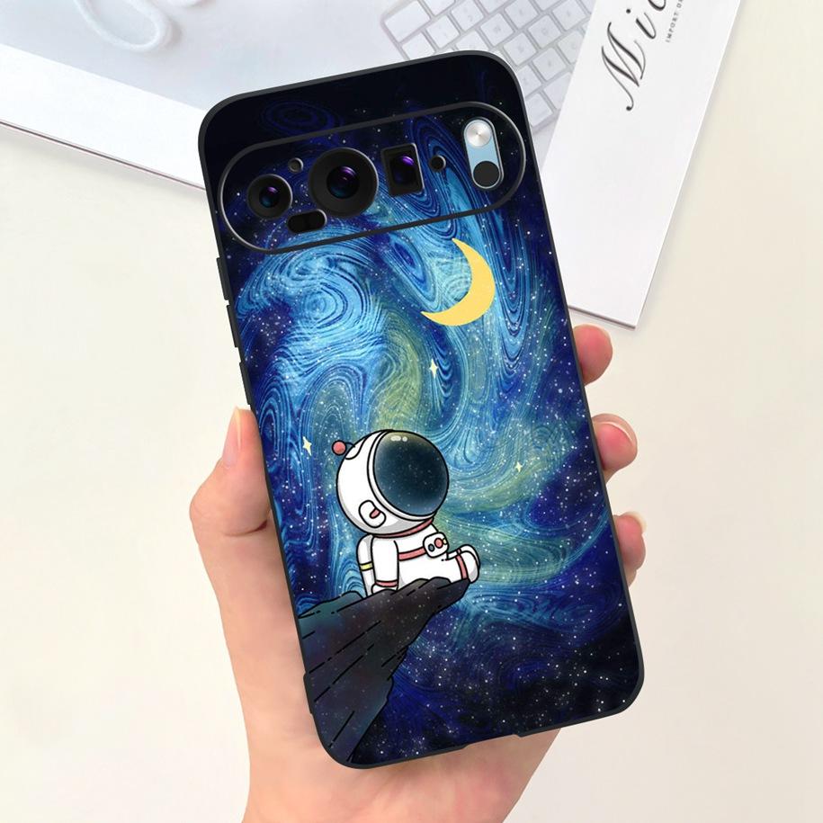 For Coque Google Pixel 9 Pro Phone Case Lovely Astronaut Duck Cow Shockproof Silicone Soft Cover For Google Pixel 9 Pixel9 Shell