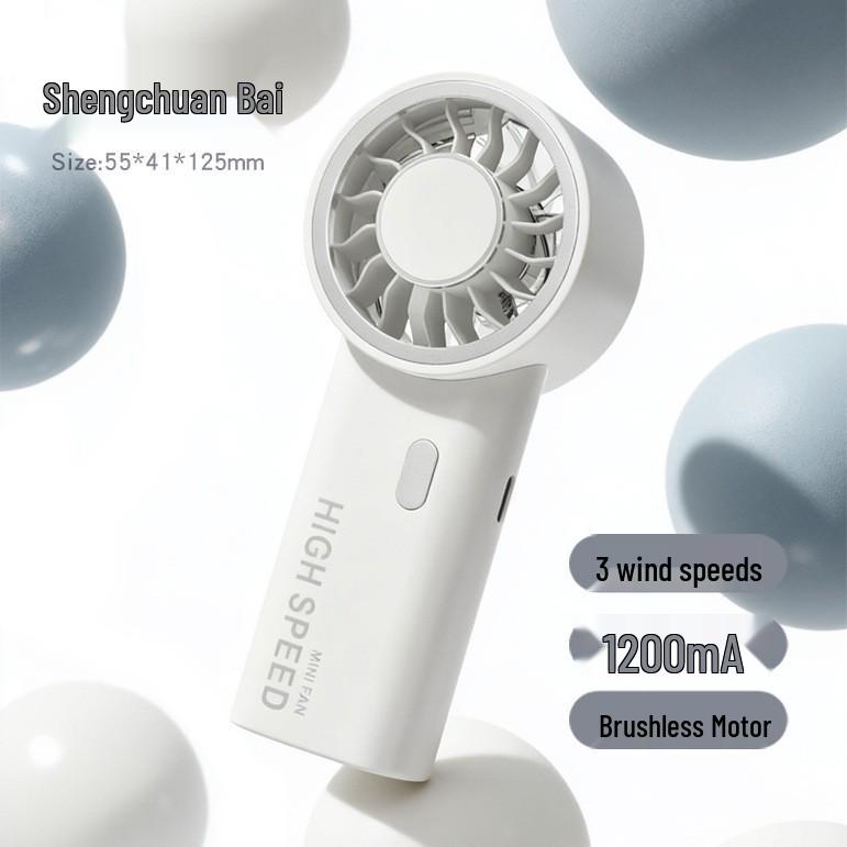 Portable High-Speed Mini Electric Handheld Fan with Ice Pack for Outdoor Cooling