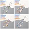 Short Phone Charm Beads Sling Mobile Phone Lanyard Dog Cartoon Beaded Phone Chain  Car Key