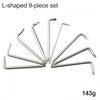 Professional L Shaped Screwdriver Set for Small Spaces 9pcs Cross Uy Triangle