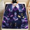 Eevee pattern Flannel Blanket, High quality Comfortable for All Seasons, Home Decor, Warmth and Comfort, Perfect for Gifts.