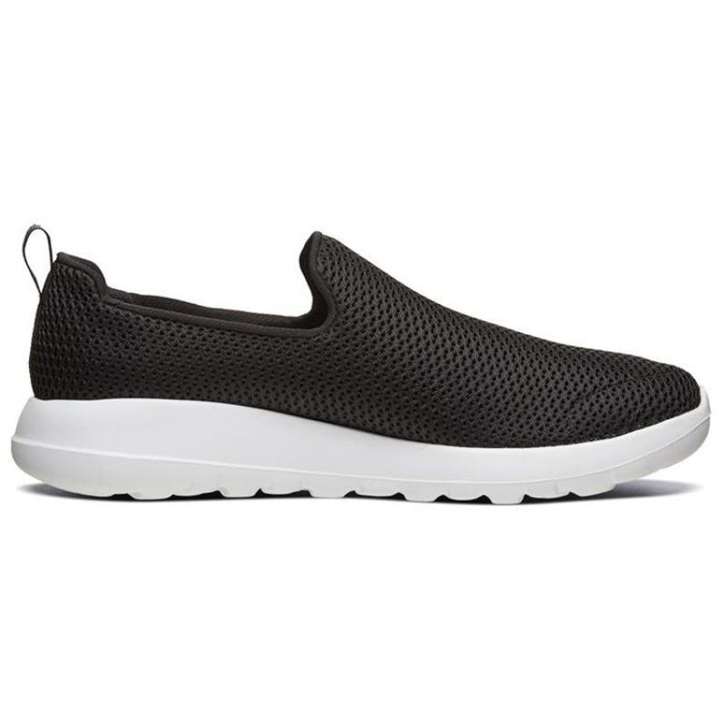 Skechers GO WALK Max Men Slip On Breathable Mesh Cushioned Anti Slip Low Top Running Shoes White Black 54600-BKW