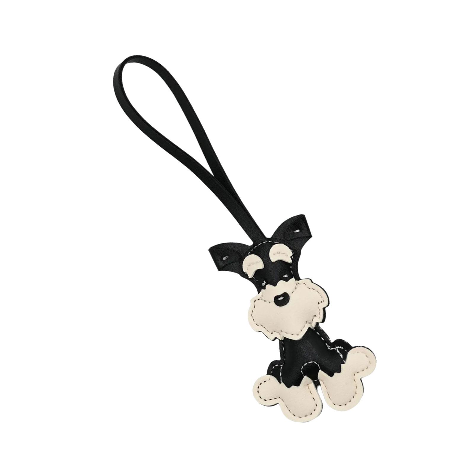 

Милый брелок-подвеска в виде собаки-шнауцера, портативный аксессуар для повседневного использования, для путешествий и вечеринок, украшение чёрный