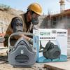 Dust-Proof Work Safety Rubber Mask Cotton Filter Dust Respirator Half Face Dust Mask for House Clean Carpenter Builder Polishing