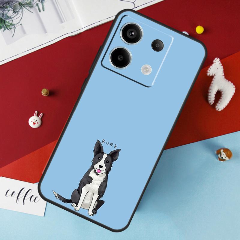 Border Collie Hond Hoesje Voor Xiaomi Redmi Note 14 Pro 13 12 11 10 15 Pro Plus Redmi 15 14C 10C 12C 13C 15C Cover