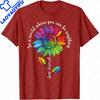 LGBTQ Rainbow Sunflower Be Kind Gay Love Pride Flower TShirt Women Clothes Oversized Harajuku Tees Oneck Color Print Tees