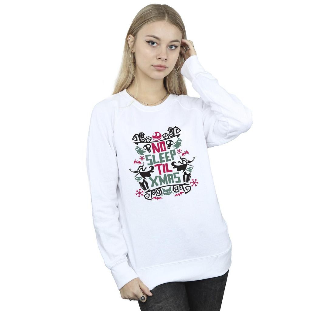 Disney Womens/Ladies The Nightmare Before Christmas No Sleep Til Xmas Sweatshirt