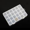 Fishing Tackle Box with Hook 24 Compartments Transparent Multifunctional Empty Storage Box Portable Lure Bait Stationery Container Jewelry Organizer