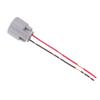 1 stk. 2-pins hun/han elektronisk blæserstik Auto-stik Med ledning 176146-6 176143-6