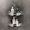 2 Pack 304 Stainless Steel Corner Shelf Organizer Punch Free Bathroom Corner Shelves  For Home