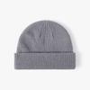 Men Women Winter Thick Warm Hat Plain Beanies for Custom Logo Minimalist Dome Knit Beanie